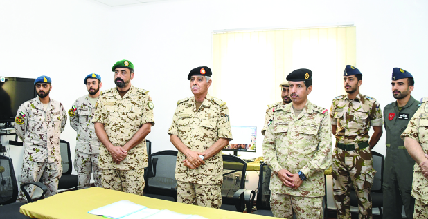Chief of Staff Lieutenant General Theyab bin Saqr Al Nuaimi inspected the Bahrain Shield joint exercise, conducted by the BDF with the participation of the armed forces of the GCC countries. The Chief of Staff noted that the exercise represents a practical embodiment of the established approach to strengthening the foundations of joint military co-operation among the armed forces of the GCC countries. He said the exercise serves as a strategic pillar for military solidarity adding that the hostile attacks witnessed across the region underscore the need to further develop defence co-operation. He expressed confidence that the exercise represents another solid step towards strengthening collective Gulf action.
